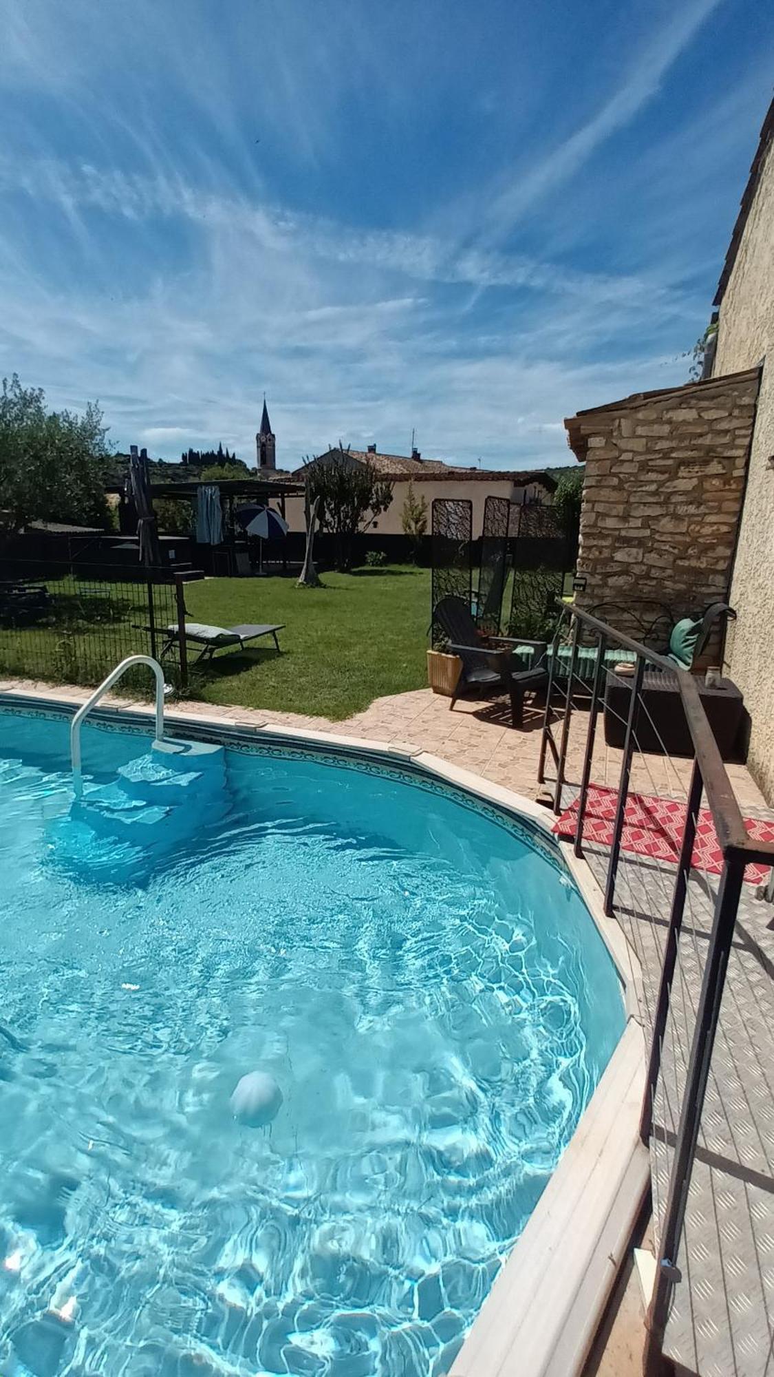 Chambres D'Hotes & Jacuzzi - A L'Ombre Des Amandiers Saint-Martin-dʼArdèche Esterno foto